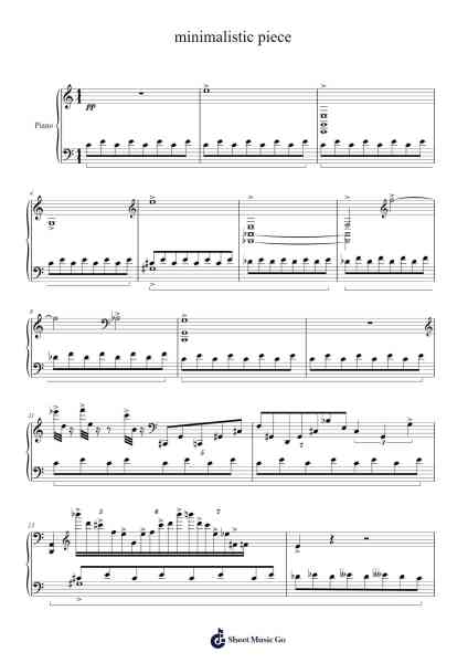 minimalistic piece Sheet Music by Michael Nicht II-Arr.Hawat