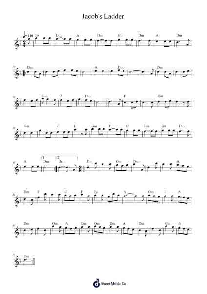 Jacob's Ladder Sheet Music by Misc tunes-Arr.Ossweet