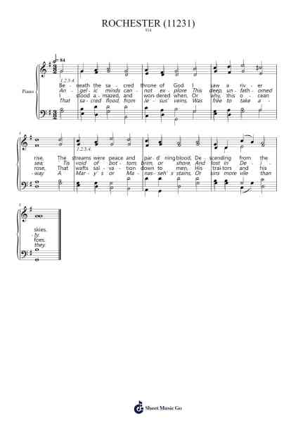 Descending From The Skies Sheet Music by John Playford-Arr.Gekeith Fordkiel