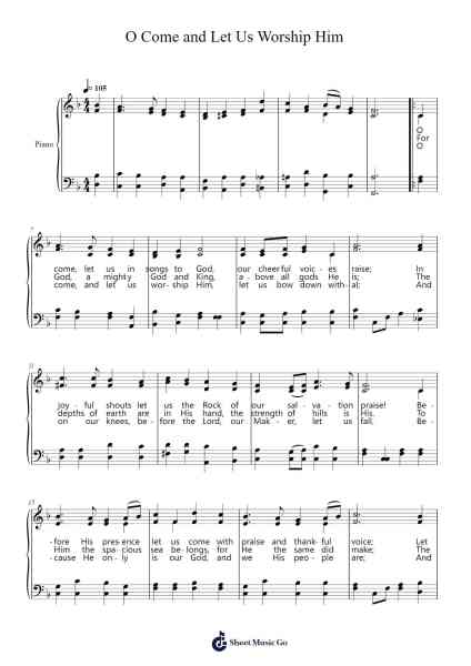 O Come and Let Us Worship Him Sheet Music by Dwight Armstrong-Arr.Whittrine Pruham