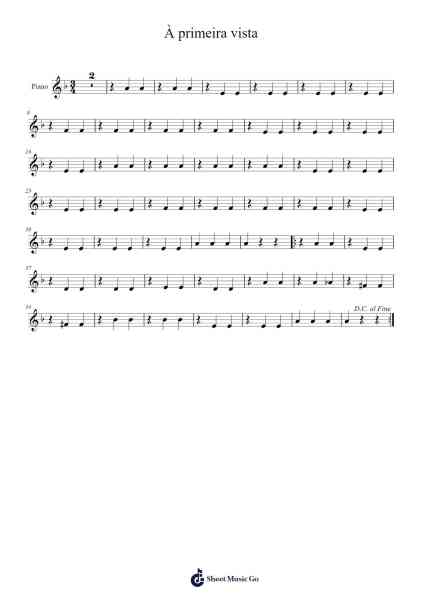 Primeira Valsa Sheet Music by Chico Cesar-Arr.Wheenan