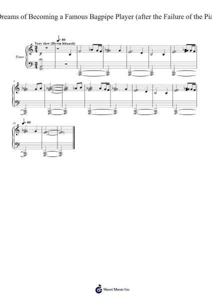 Skeleton Dreams of Becoming a Famous Bagpipe Player (after the Failure of the Piano Exam) 乐谱由 Tuukka Jokilehto - 编曲 Trelyn