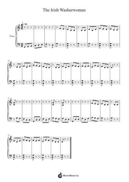 The Irish Washerwoman Sheet Music by Misc Traditional-Arr.Jebois Hudlap