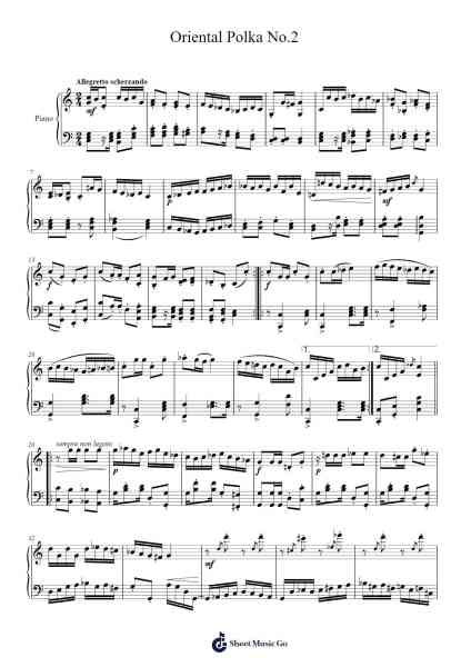 Oriental Polka No.2 Sheet Music by Tony Gemayel-Arr.Hornwald