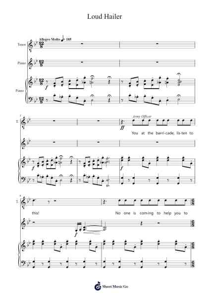 Loud Hailer Sheet Music by Stiltroy-Arr.Alac Floleigh
