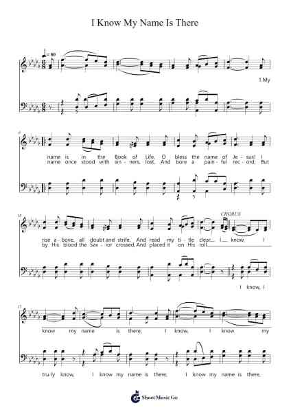 I Know My Name Is There Sheet Music by Barney E. Warren-Arr.Blithefrey