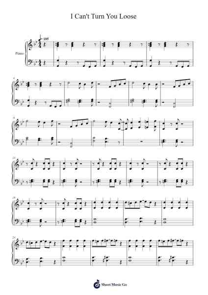 I Can't Turn You Loose Sheet Music by Morgie Dudlicek/Ben Doyle-Arr.Chloekeats