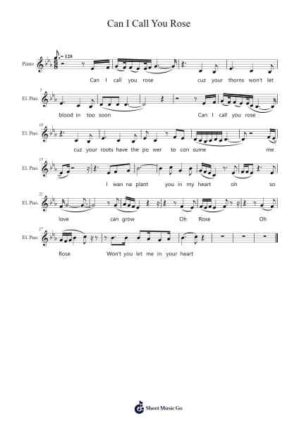 Can I Call You Rose Sheet Music by Thee Sacred Souls-Arr.Larlice Hewphil