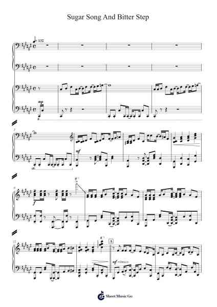 Sugar Song And Bitter Step Sheet Music by UNISON SQUARE GARDEN-Arr.Bardries Popelroy