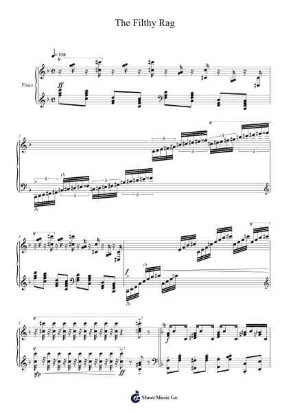 The Filthy Rag Sheet Music by Stephen Smith-Arr.Bushver