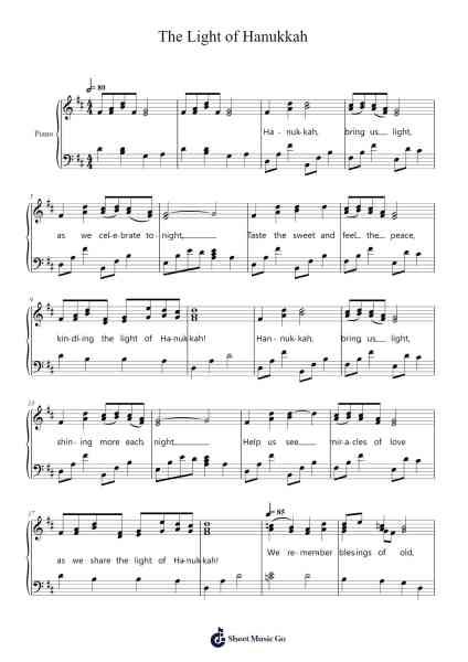 The Light of Hanukkah Sheet Music by Susan Call Hutchison-Arr.Pullzie Willmiles