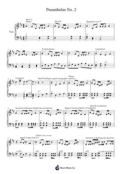 Preambulus No. 2 Sheet Music by undefined-Arr.Lamguy Nica