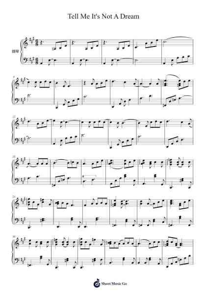 Tell Me It's Not A Dream Sheet Music by 10 cm-Arr.Hebart Timron