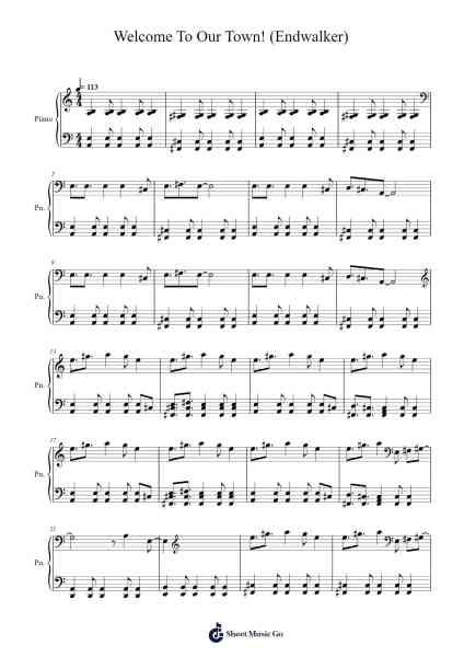 Welcome To Our Town! (Endwalker) Sheet Music by Masayoshi Soken-Arr.Feltrid