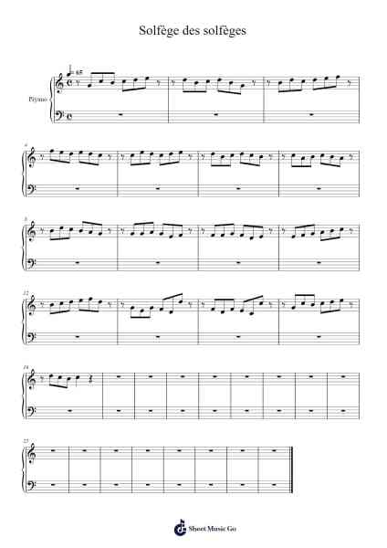 Solfège des solfèges, Solfege 1a, HL 39 Sheet Music by Adolphe Danhauser-Arr.Nanholt Walkchi