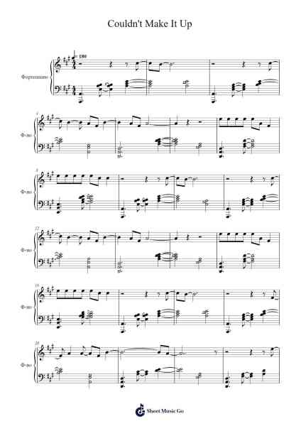 Couldn't Make It Up Sheet Music by Ben Howard-Arr.Hedvogt