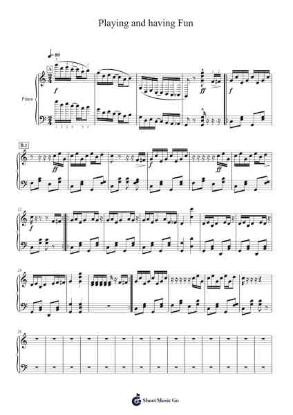Playing and having Fun Sheet Music by Zhorik Miasnikov-Arr.Finnat Mintosh