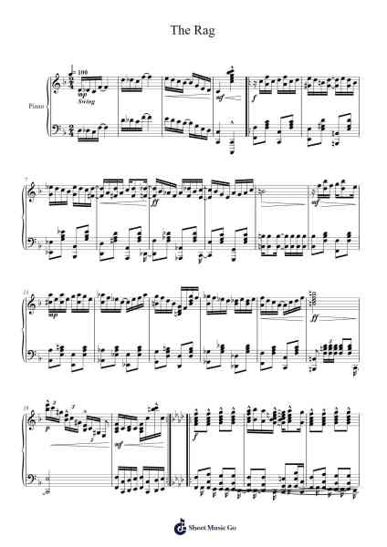 The Rag Sheet Music by Ragtime Cam-Arr.Dilmos