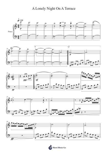 A Lonely Night On A Terrace Sheet Music by Nelvin Rodriguez-Arr.Lowell
