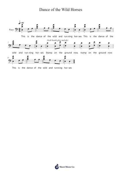 Dance of the Wild Horses โน้ตเพลงโดย Hoffman Academy-Arr.Ralphleign