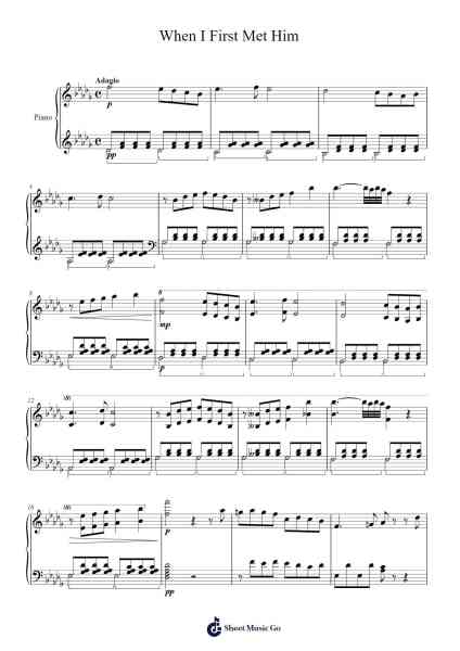 When I First Met Him Sheet Music by David Charlie-Arr.Duttnin Moulnorth