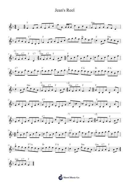 Jean's Reel Sheet Music by Bobby McLeod-Arr.Zarol Hayleste