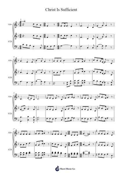 Christ Is Sufficient Sheet Music by James Koerts-Arr.Launor