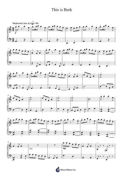 This is Berk Sheet Music by John Powell-Arr.Wilbeth