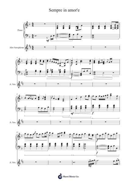 Sempre in amor'e Sheet Music by Brad Villanacci-Arr.Canzel