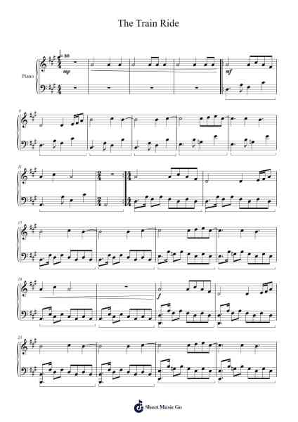 The Train Ride Sheet Music by Ronald Karle-Arr.Motbrow