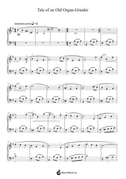 Tale of an Old Organ-Grinder Sheet Music by Dmitri Kabalevsky-Arr.Laupound