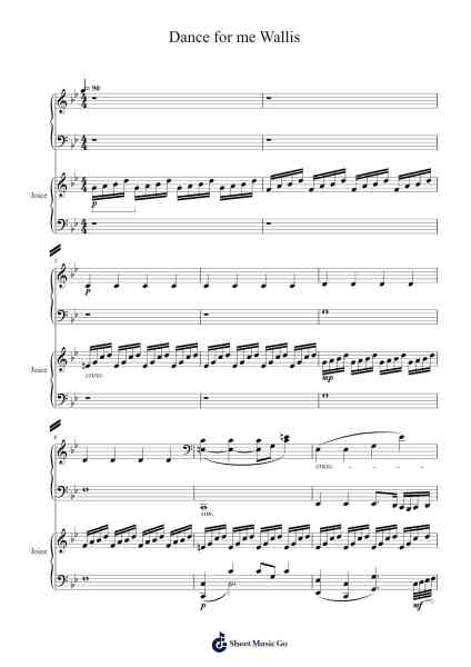 Dance for Me Wallis Sheet Music by Abel Korzeniowski-Arr.Shellay