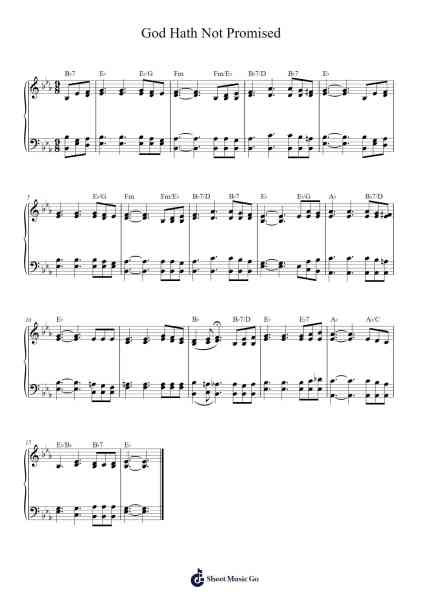 God Hath Not Promised Sheet Music by Alfred B. Smith-Arr.Harloise Hanett