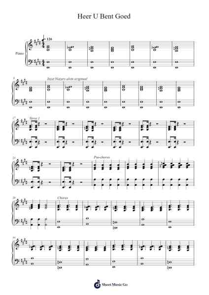 Heer U Bent Goed Sheet Music by Brylvis-Arr.Kathtta