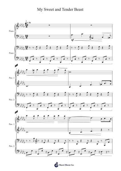 My Sweet and Tender Beast Sheet Music by Eugen Doga-Arr.Humbryce Vanral