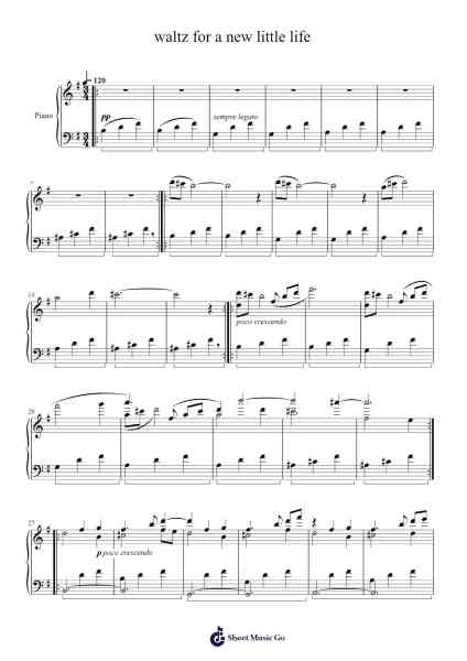 waltz for a new little life Sheet Music by Michele Bertucci-Arr.Glosper