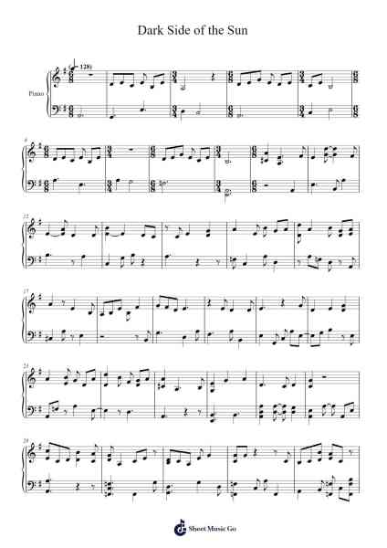 Dark Side of the Sun Sheet Music by Tori Amos-Arr.Ldad Jeanvan