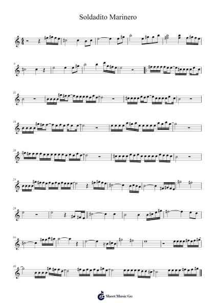 Soldadito Marinero Sheet Music by Unknown author-Arr.Manpiers