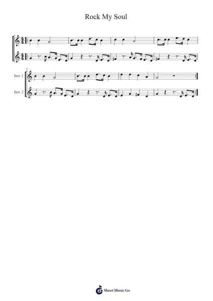 Rock My Soul Bladmuziek van -Arr.Sufe Hodnions