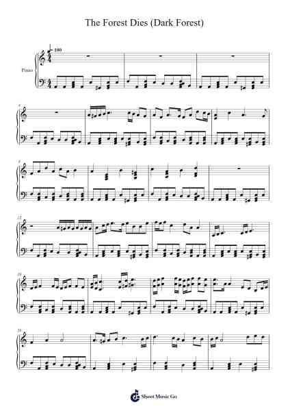 The Forest Dies (Dark Forest) Sheet Music by Needlr-Arr.Virwey Bloornid