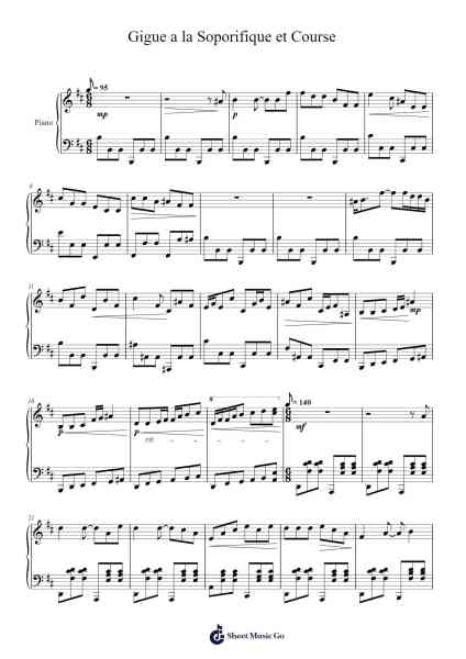 Gigue à la Soporifique et Course 樂譜由 Kyle Sullivan - 編曲 Gembur