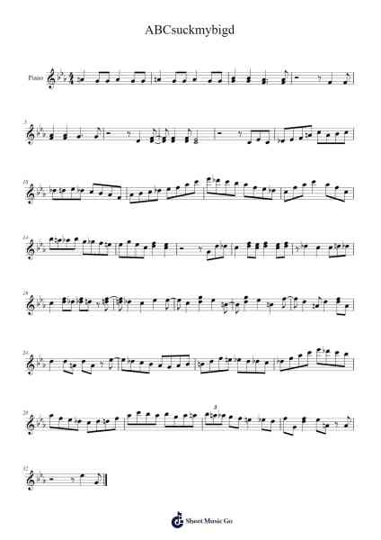 ABCsuckmybigd Sheet Music by Michel Camilo-Arr.Hootus