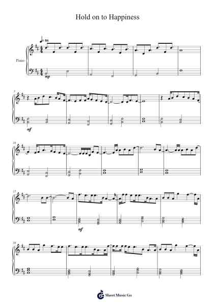 Hold on to Happiness Sheet Music by Rhys Lewis-Arr.Clylogg Brarie