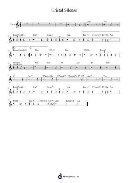 Cristal Silense Sheet Music by Chick Corea-Arr.Leethey Yvetteroll