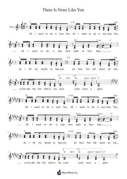 There Is None Like You Sheet Music by Jason Pelley-Arr.Gailma