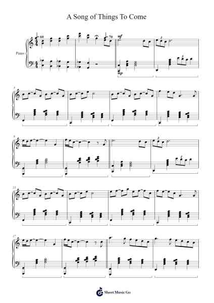 A Song of Things To Come Sheet Music by Joel Goodman-Arr.Corvan Hewkins