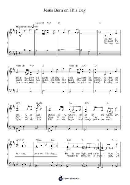 Jesus Born on This Day Sheet Music by Mariah Carey-Arr.Hudfitch Terleign