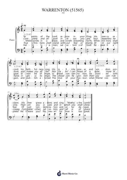 Christ the Believer's Song Sheet Music by Isaac Watts-Arr.Bettiane Rexpoe