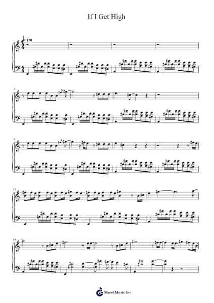 If I Get High Sheet Music by Nothing But Thieves-Arr.Shirvien