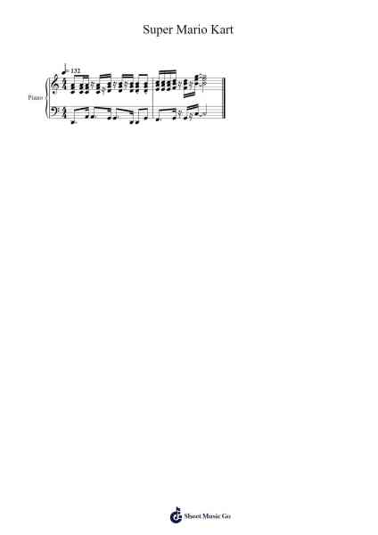 Super Mario Kart Sheet Music by Soyo Oka-Arr.Beernoel Oisensharp